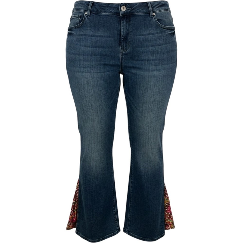 Embellished Cropped Flare Jeans Hippie Y2K  Women 20W/S Mossimo Premium Denim